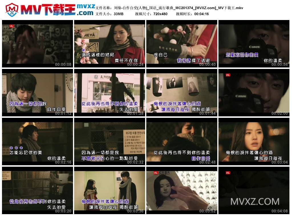 刘缘-自作自受(人物)_国语_流行歌曲_MC201374
